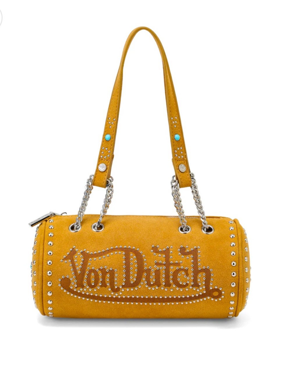 Von Dutch LONG BARREL BROWN STUDDED Bag
